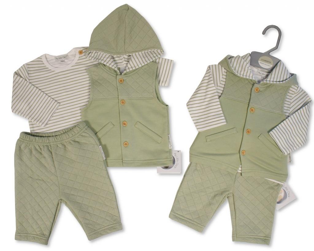 Quilted Gilet Three Piece Set (Newborn) LAST ONE REDUCED‼️ - Image 2