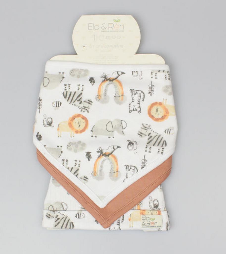 “Rainbow Safari” Five-Piece Layette Set by Ella & Ren (0-9 Months) - Image 5