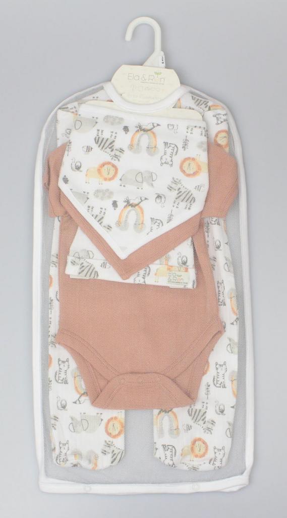 “Rainbow Safari” Five-Piece Layette Set by Ella & Ren (0-9 Months) - Image 8