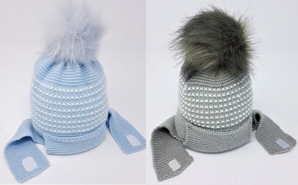 Hat with Chin Strap by Pesci Baby (0–3 Months; 3–6 Months