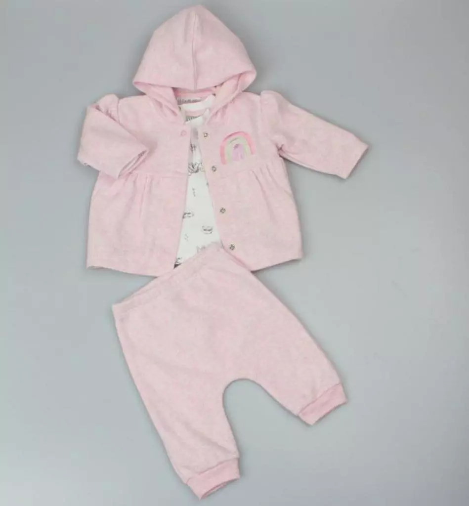 Marl Fleece 3 Piece Set by Watch Me Grow (3-6 Months) LAST ONE REDUCED‼️ - Image 2
