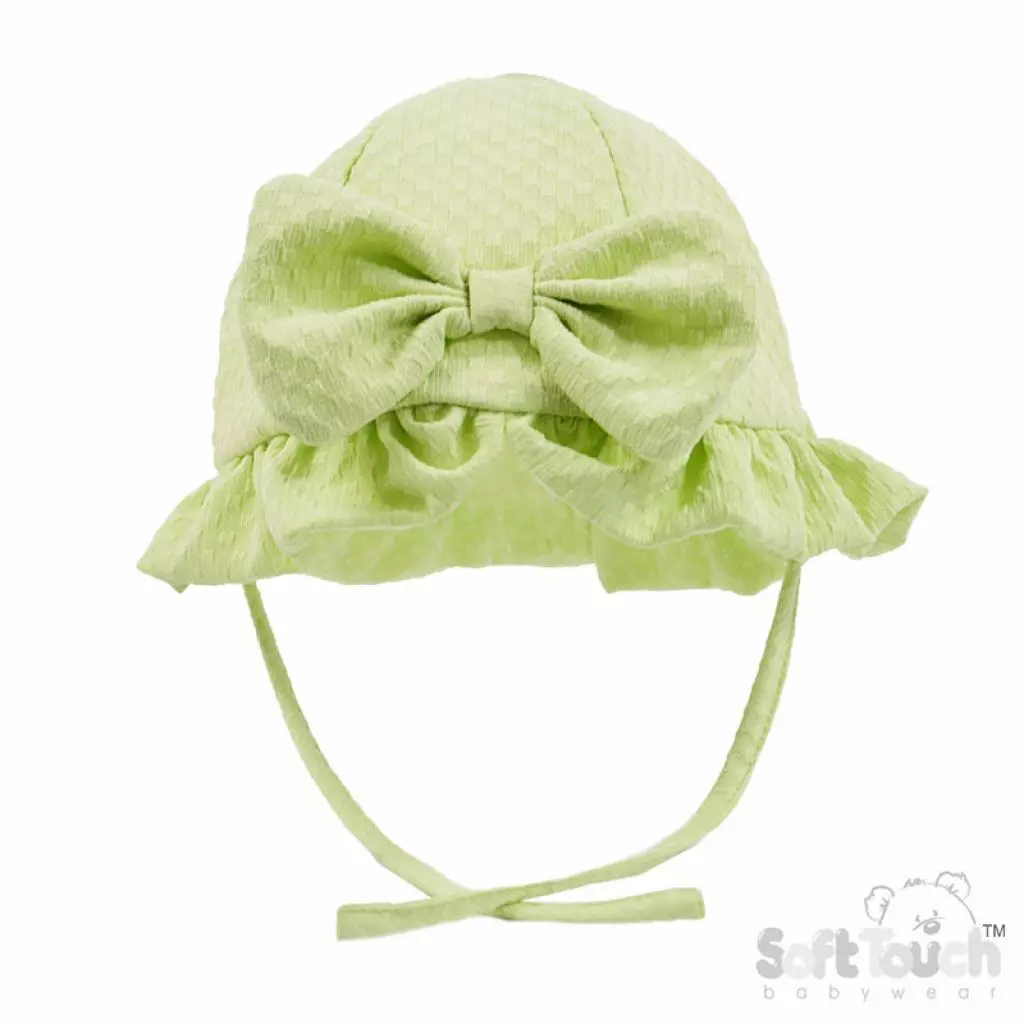 Lined Checked Summer Hat by Soft Touch (0-12 Months)