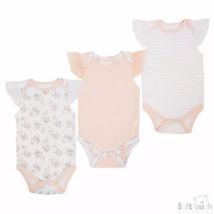 Triple Pack Assorted Bodysuits by Soft Touch (0–3 Months) CLEARANCE‼️