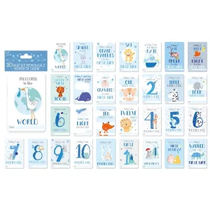 Baby “Moments” Milestone Cards – Boy Edition by Eurowrap CLEARANCE‼️