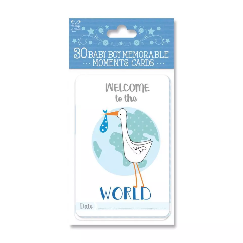 Baby “Moments” Milestone Cards – Boy Edition by Eurowrap CLEARANCE‼️ - Image 2