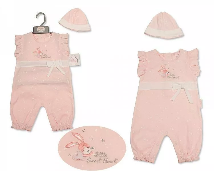 “Ruffle Bow” Romper & Beanie by My Little Chick (Newborn–6 Months) - Image 2
