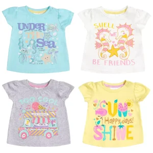 Summer Short Sleeved T-Shirts by Mini Kidz (3–24 Months)