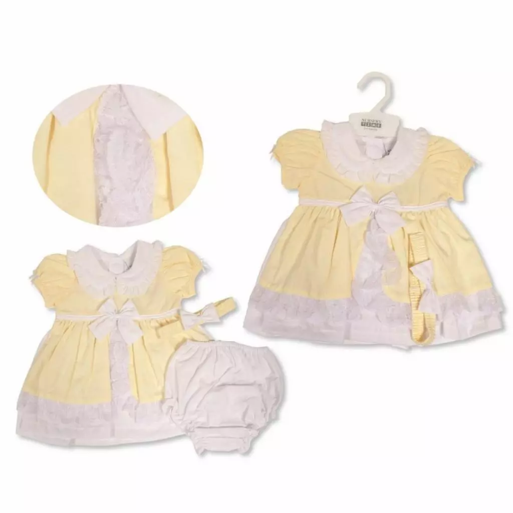 “Lace and Bow” Dress by Nursery Time (0–3 Months) LAST ONE REDUCED‼️ - Image 2