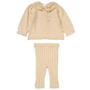 Knitted Frilled 2 Piece Set by Rock A Bye Baby (3-12 Months)