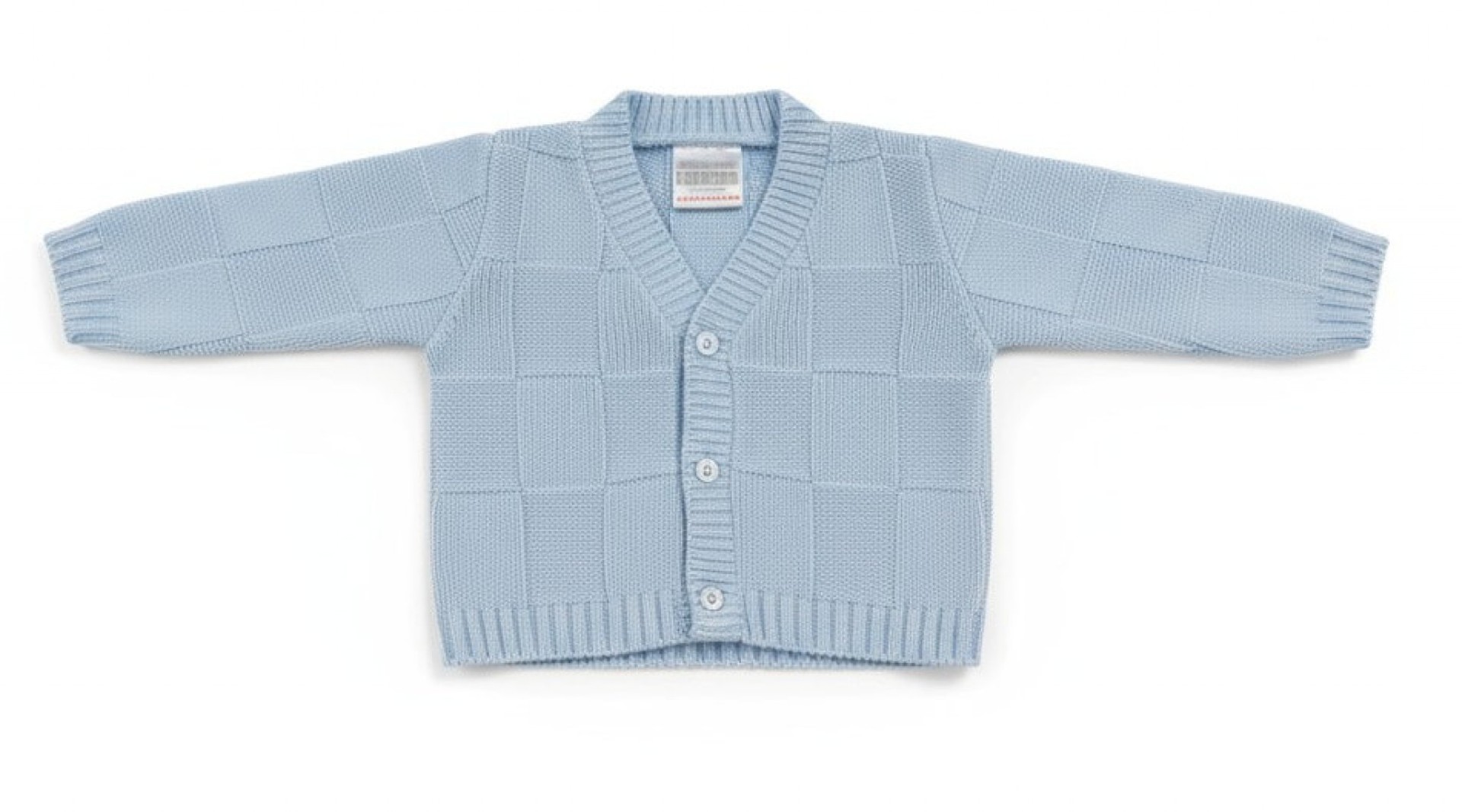Sky Blue V-Neck Knitted Cardigan by Nursery Time (Newborn–9 Months)