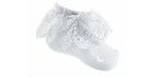 White Lace & Bow Socks by Soft Touch (6–12 Months)