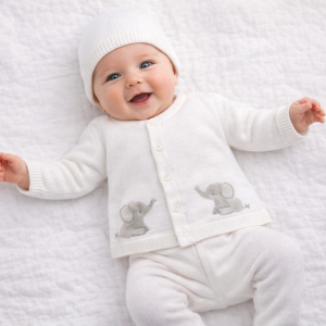 Elephant True Knit Cotton Set by Rock-a-Bye Boutique (0–12 Months)
