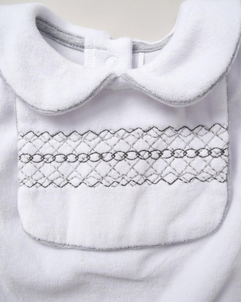 “Bibbed Velour” All-in-One by Rock-A-Bye Baby (0–9 Months) - Image 4