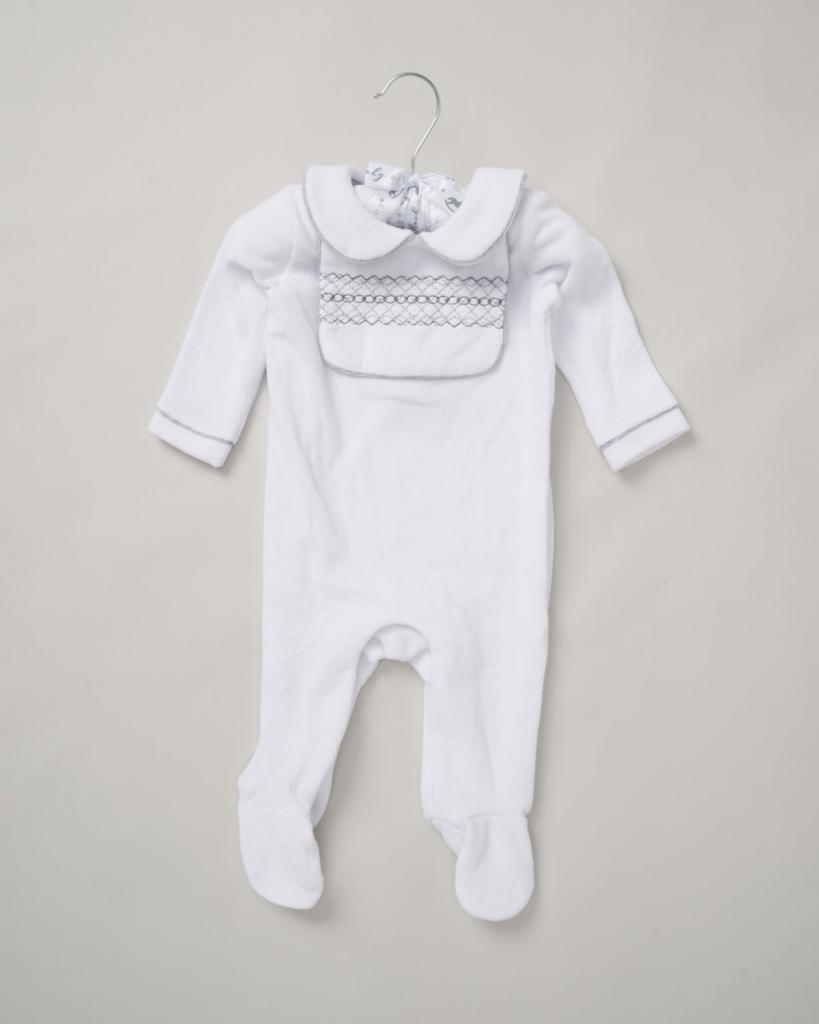 “Bibbed Velour” All-in-One by Rock-A-Bye Baby (0–9 Months) - Image 3