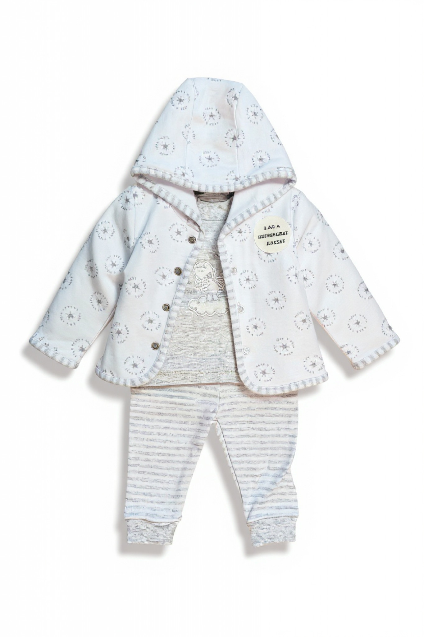 Reversible Padded “Wish Upon A Star” Set by Just Too Cute (0–3 Months) - Image 2