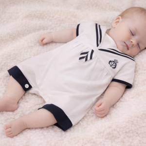 “Little Sailor” Romper by Aardvark (3–6 & 6–9 Months) CLEARANCE‼️