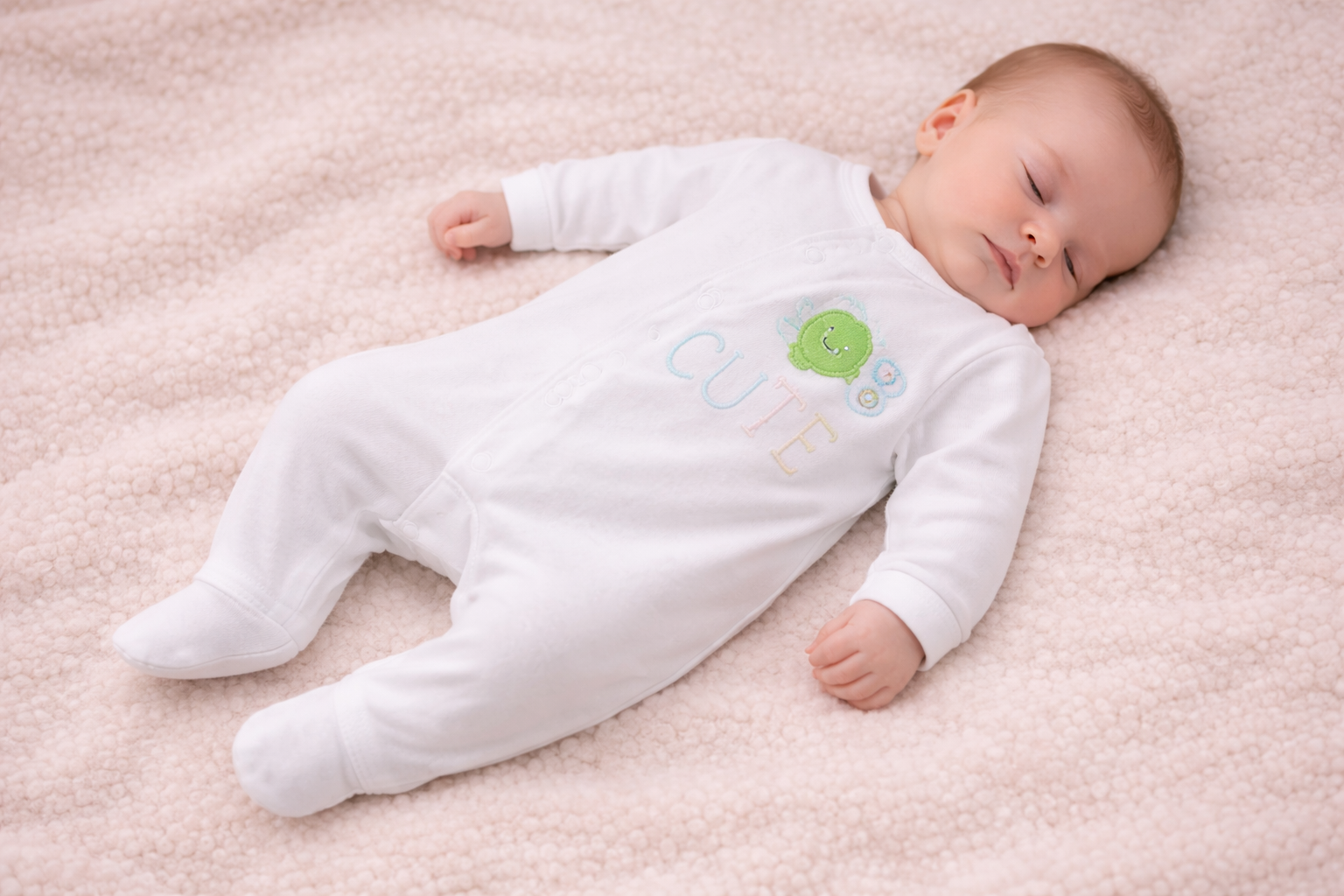 “100% Cute” All-In-One by Watch Me Grow (Newborn–3 Months)