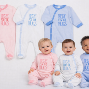 “Here for the Hugs” Sleepsuit by Watch Me Grow (6–9 Months) CLEARANCE‼️