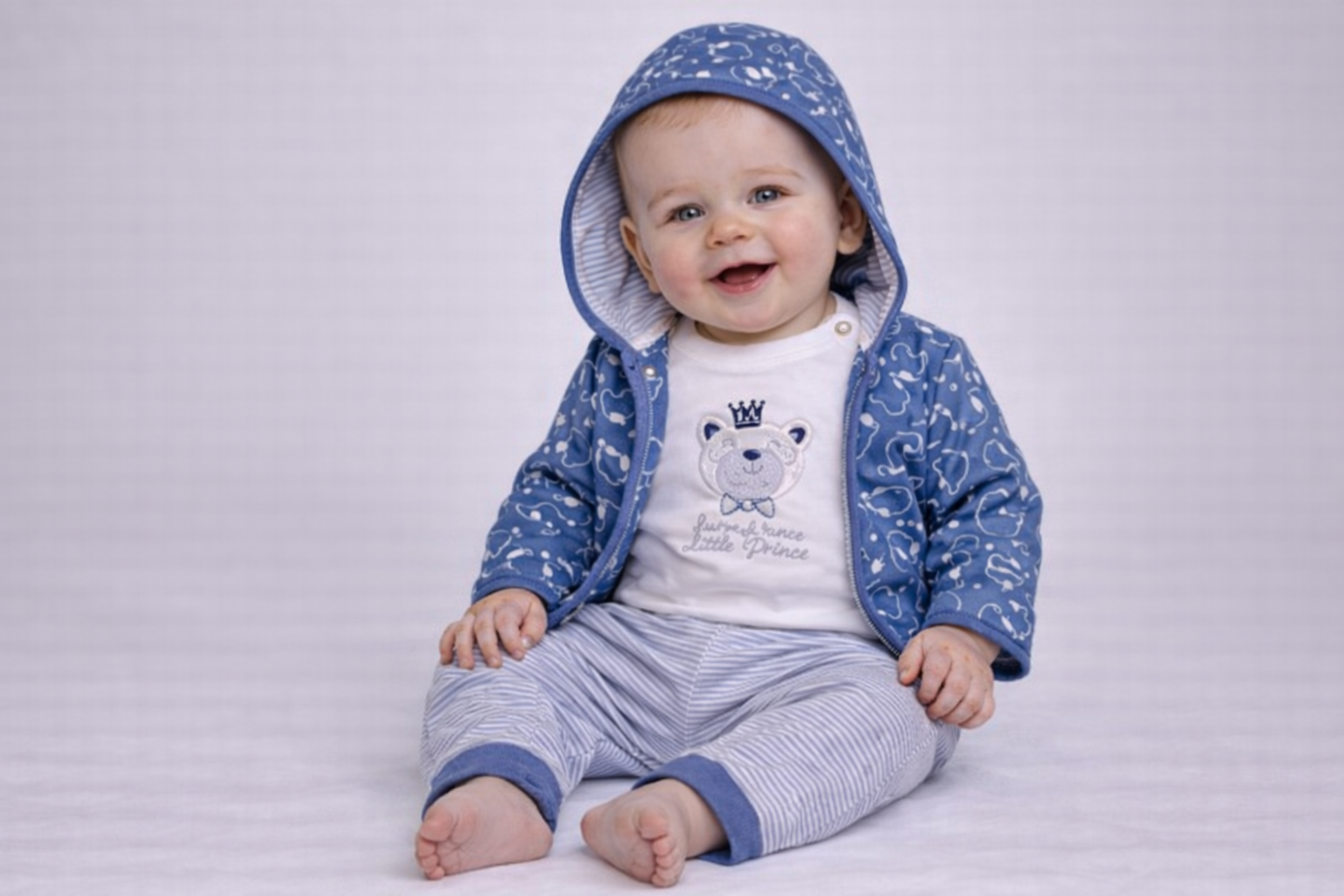 “Little Prince” Three Piece Reversible Jacket Set by Just Too Cute (0–3 Months) LAST ONE REDUCED‼️