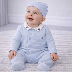 Sky “Sailing” All In One with Hat by My Little Chick (Newborn-3 Months)