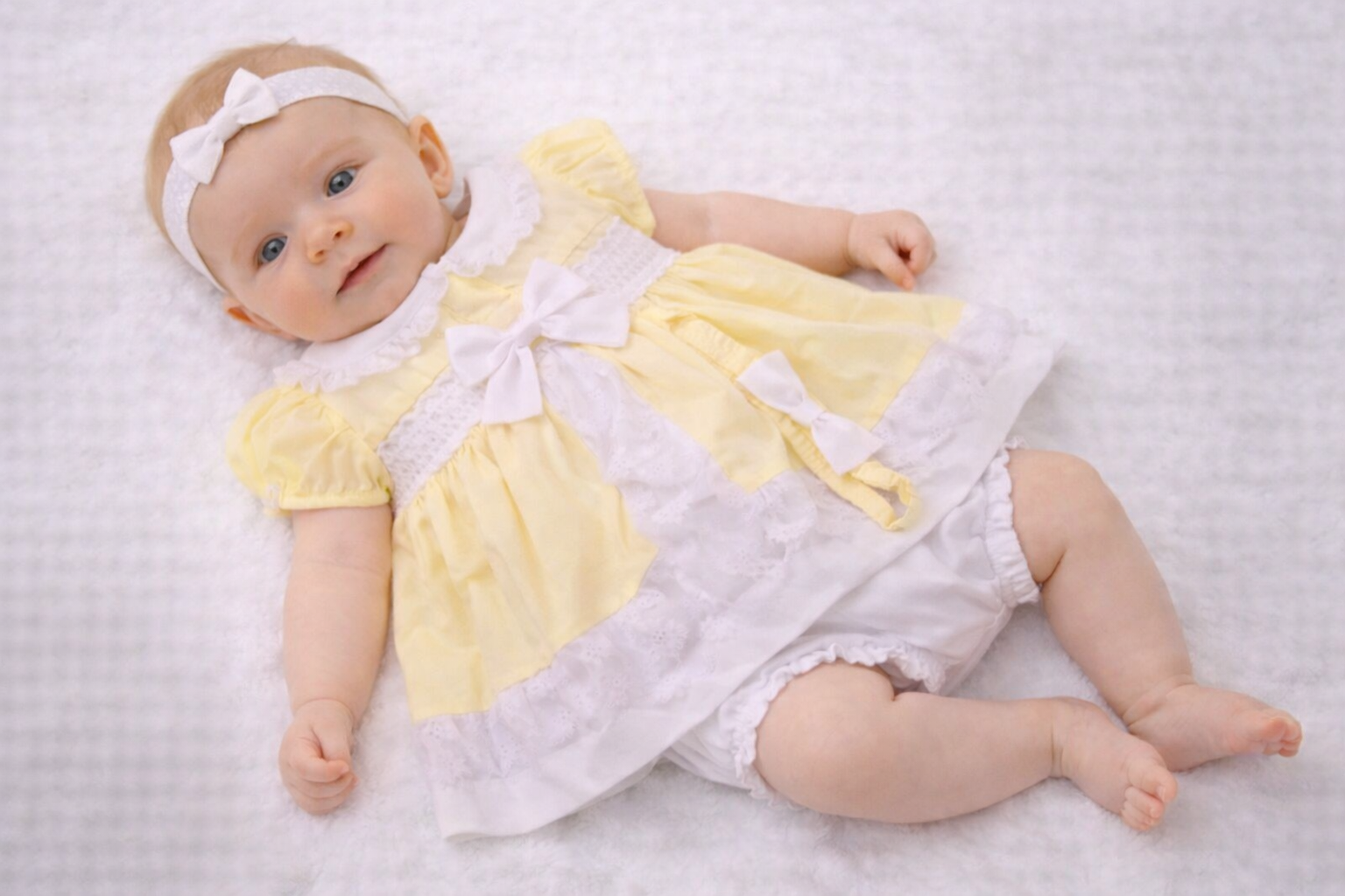 “Lace and Bow” Dress by Nursery Time (0–3 Months) LAST ONE REDUCED‼️