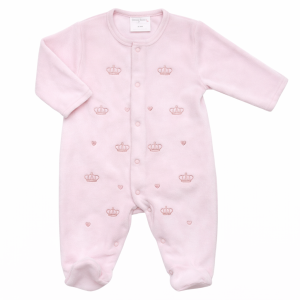 Crown Velour All-In-One (3–9 Months) by Just Too Cute
