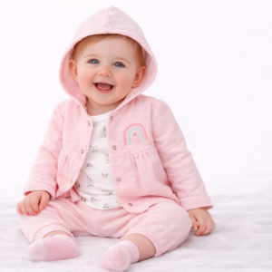 Marl Fleece 3 Piece Set by Watch Me Grow (3-6 Months) LAST ONE REDUCED‼️