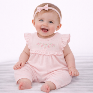 Dobby “Flowers” Romper by My Little Chick (Newborn–6 Months)