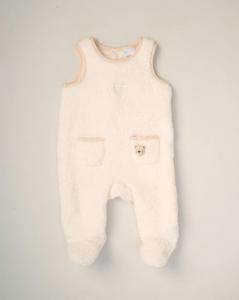 Sherpa Teddy Overall Set by Rock a Bye Boutique (0–6 Months) - Image 2