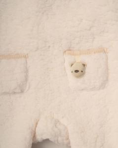 Sherpa Teddy Overall Set by Rock a Bye Boutique (0–6 Months) - Image 4