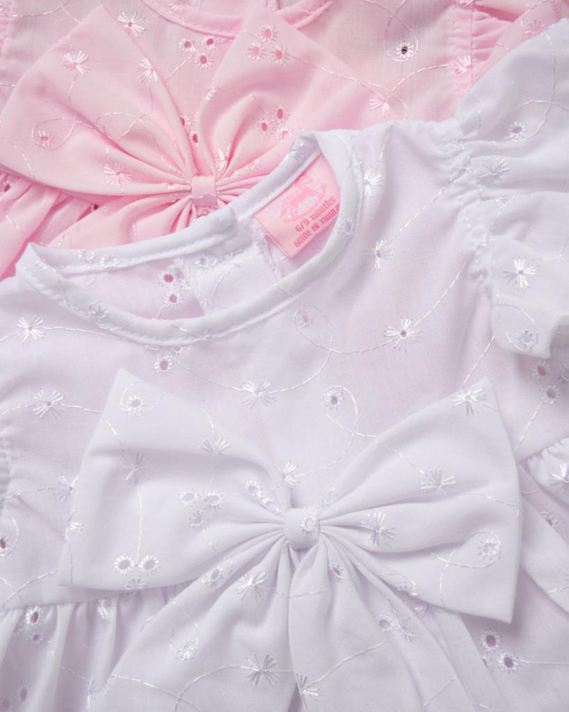 Broderie Anglaise Bow Dress Set by by Rock-a-Bye Boutique (0–9 Months) - Image 7