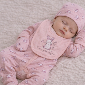 “Bunny” 5-Piece Layette Set (Newborn–6 Months) by Rock-a-Bye Boutique