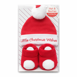 “Little Wish” Hat & Booties Set by Nursery Time (0–6 Months)