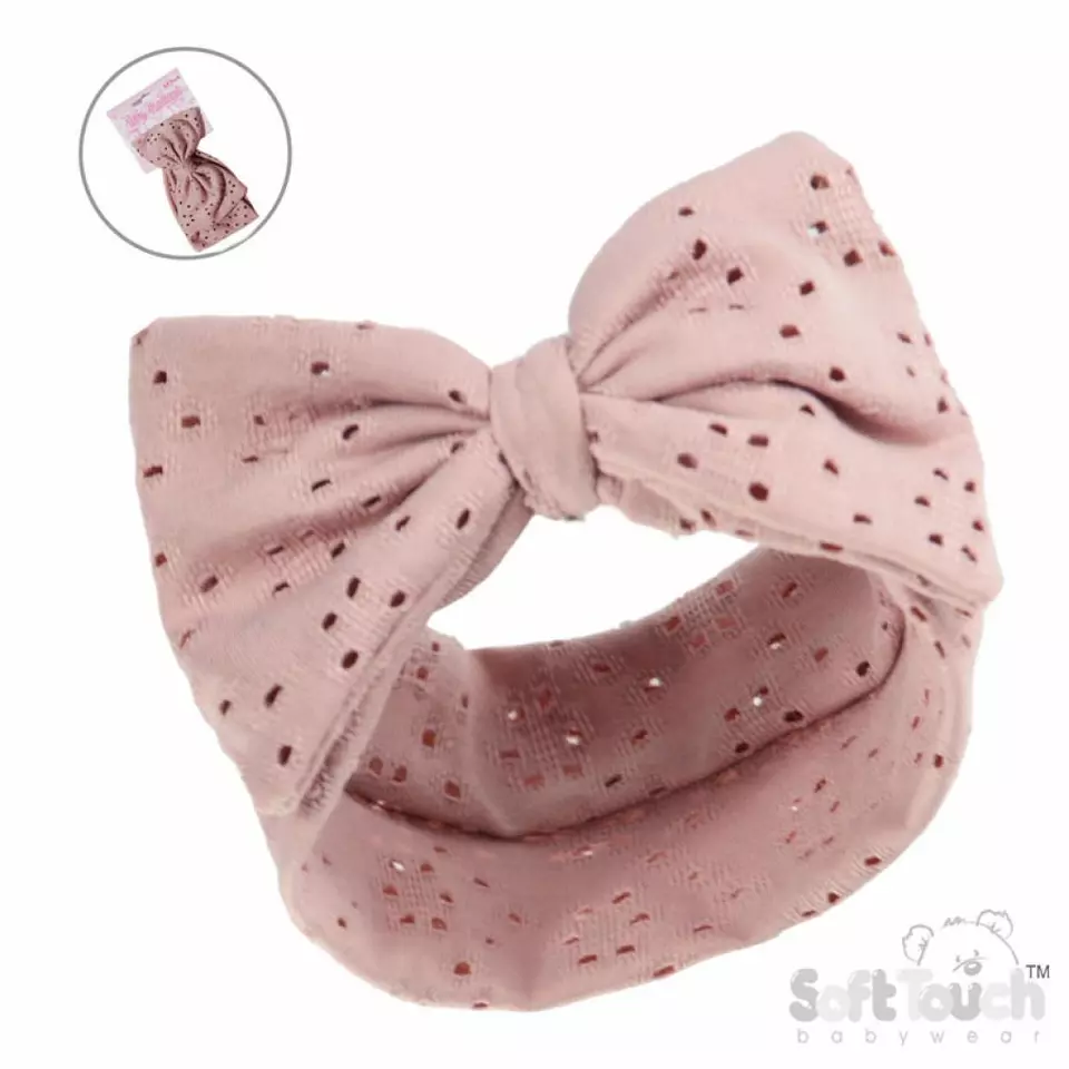 Broderie Anglaise Headband – by Soft Touch (Newborn–12 months) - Image 2