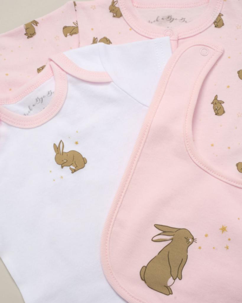 Bunny 5-Piece Layette Set – by Rock-a-Bye Boutique (0–6 months) - Image 3