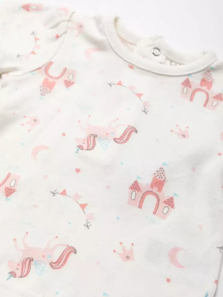 Unicorn 7-Piece Baby Set – Pink/White – by Lily & Jack (6–12 Months) - Image 3