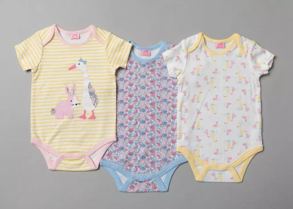 3-Pack Goose & Bunny Bodysuits – by Rock-a-Bye Baby Boutique (0–12 months) - Image 2