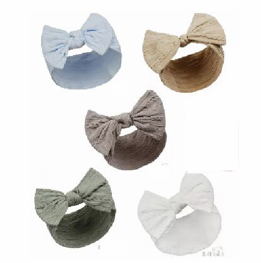 Cable Knit Headband – by Soft Touch (Newborn–12 Months)