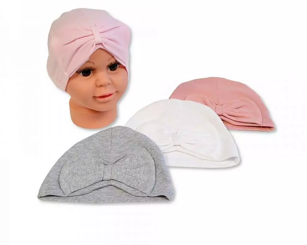 Turban Hat with Bow – by Nursery Time (Newborn) - Image 2