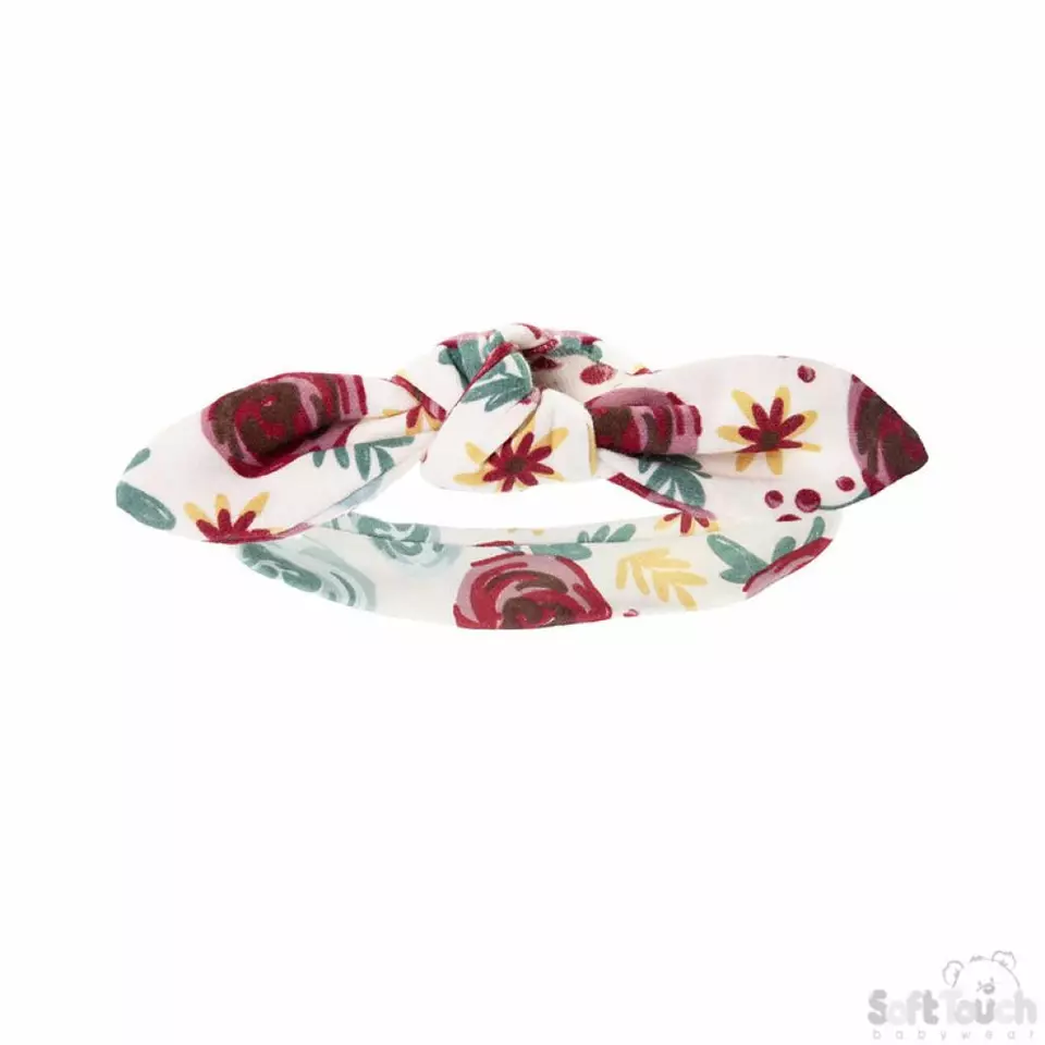 2-Pack Assorted Headbands – Red/White – by Soft Touch (0-3 months) - Image 2