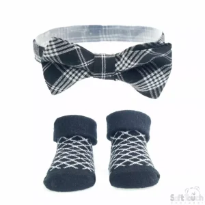 Bow Tie & Socks Set – by Soft Touch (6–12 months)