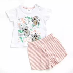 Short Sleeve Summer Koala Pyjamas – by Mini Kidz (6–9 Months)