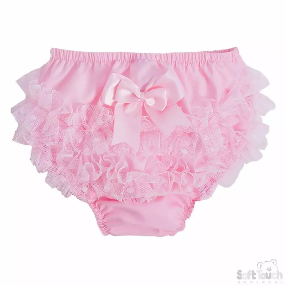 Pink Dotty Pants – by Soft Touch (6–18 Months)