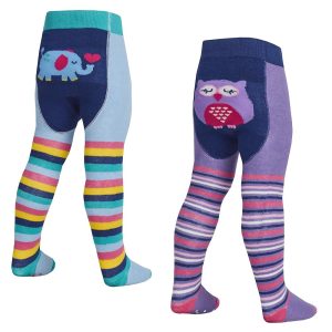 Animal Panel Tights – by Tick Tock (0–24 months)