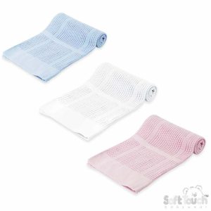 100% Cotton Cellular Shawl – by Soft Touch