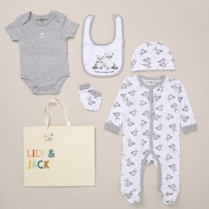 Little Panda Club 5-Piece Layette Set – by Lily & Jack (Newborn–6 Months)