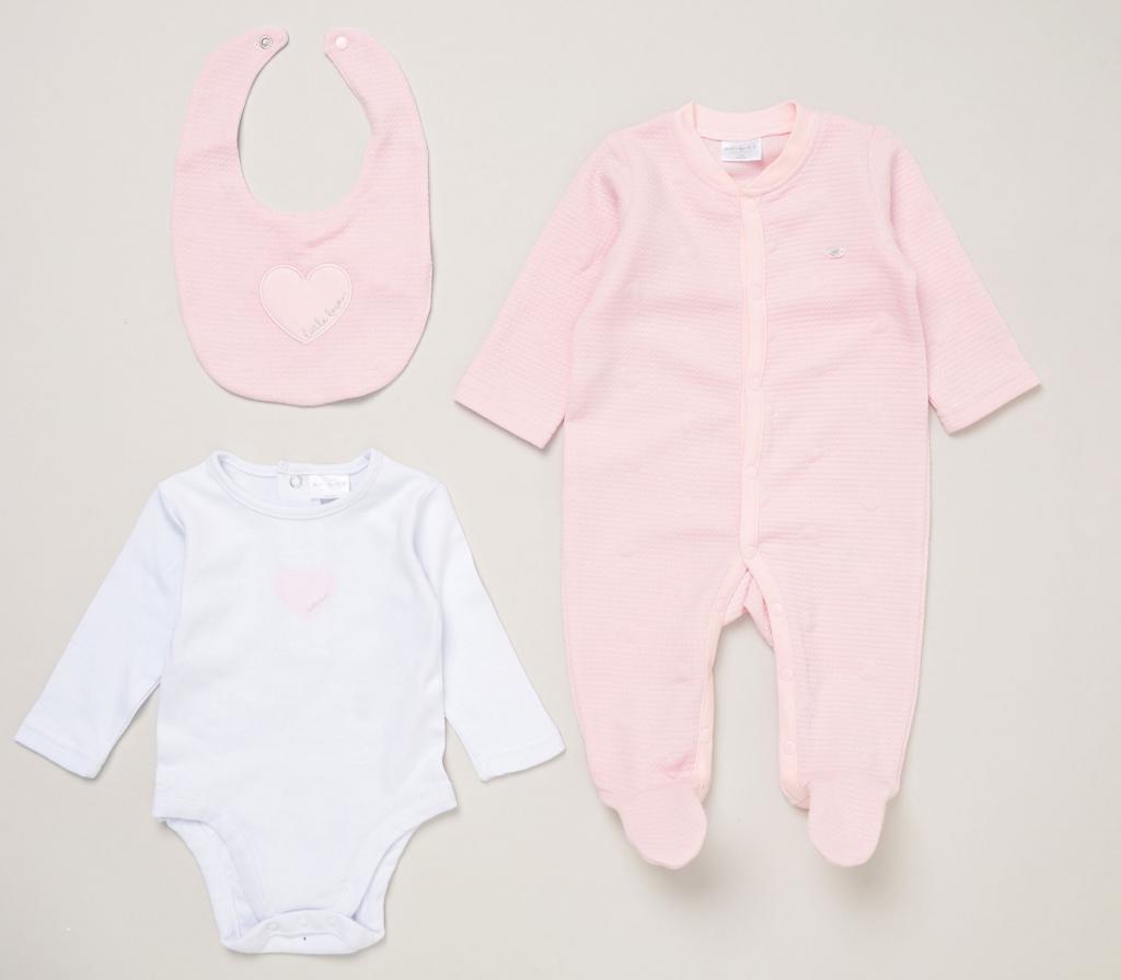 Heart Textured Layette Set – by Rock-a-Bye Boutique (0–6 Months) - Image 2