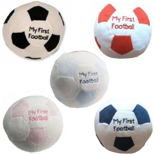 My First Football Soft Toy & Rattle – by Nursery Time