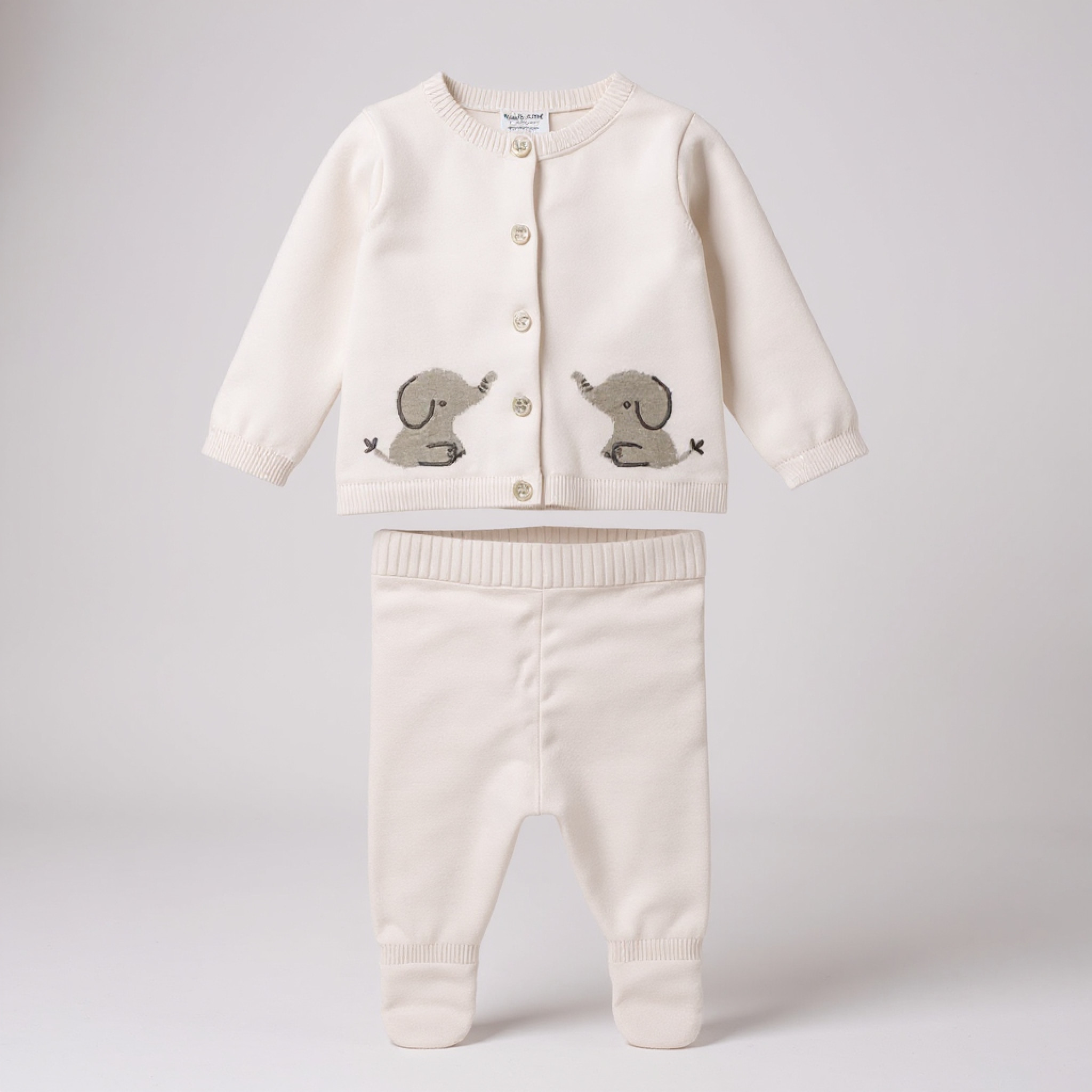 Elephant True Knit Cotton Set – by Rock-a-Bye Boutique (0–12 Months) - Image 2