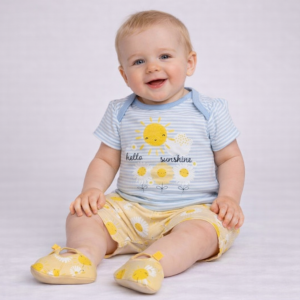 Sunshine Set & Shoes – by Lily & Jack (3–6 Months) LAST ONE ‼️
